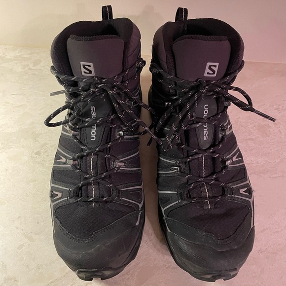 SALOMON X-Ultra Mid GORE-TEX Hiking Boots in Black/Gray Waterproof Performance - Picture 3 of 10